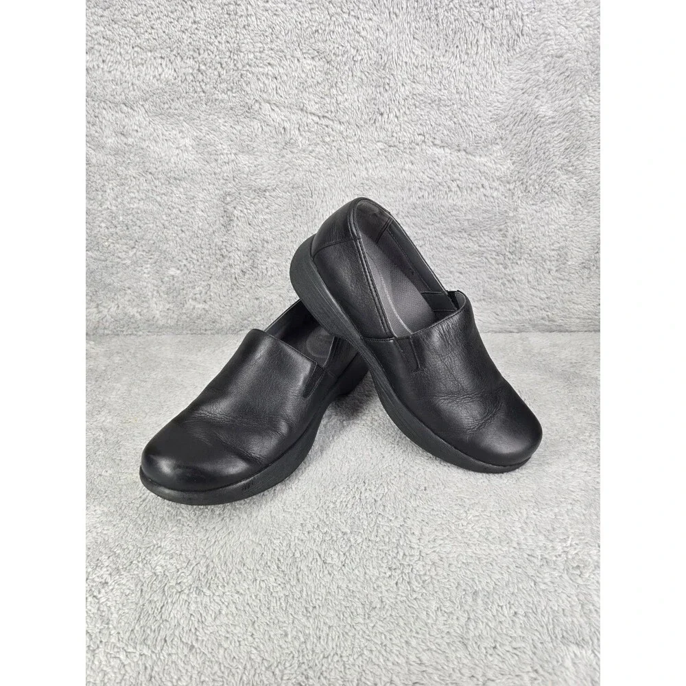 Dansko Ellie Slip-On Sneaker Women Black Leather 41EU 10-10.5(US)